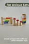 Natural Healthy Wooden Toy Montessori Abacus Analytical Intelligence Math Children Baby Room Decor Foto - 3