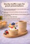 20 Pcs Kraft Muffin Cupcake Mold Cake Capsule Natural Cake Mold, Safari Concept, Airfryer Compatible - 3