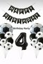 Football Themed Black and White Balloon Set Football Concept Birthday Party Decoration (1-9 Years Old Options) - 4