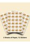 72 Pieces 3.5 cm Happy Holidays Sticker Set - Graduation & Graduation Gift Teacher Sticker Teacher Stic