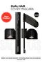 Waterproof and Sweatproof, Concealing Black Hair-Eyebrow Mascara Daily Dual Hair Cover Mascara [Black]
