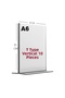 (10Pcs) A6 T-Shaped Vertical Tabletop Transparent Plexiglass / Display Stand - Price Holder - Menu Holder - Brochure Holder