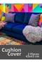 Gray Soft Textured Throw Pillow Cover with Zipper 2 Pieces 43X43 cm - 5