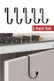 Set of 5 Cabinet Door Hangers Kitchen Hanger Hook Metal Hanger Black for Particle Board Mdf Doors