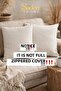 Pack of 10 Beige Linen Throw Pillow Covers Embroidered Throw Pillow Covers for Punch - 3
