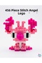 Big Size 456 Pieces Stitch Angel 3D Puzzle Bricks Figure Building Toy - 3