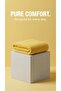 Set of 4 Dowry Towels, Guest, Kitchen, Gift 100% Cotton Yellow Hand and Face Towel Set 50X100 - 2