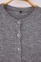 Wardrobe Essentials Antrasit Alpaka Yünü Karışımlı Basic Triko Hırka TBBAW26AV00037 - 6