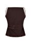 Brown Back Detailed Glittering Sequin Knitted Blouse Tprss25Bz00036 - 7