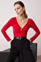 Kırmızı Örme Body TWOAW26BD00002 - 2