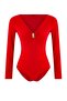 Kırmızı Örme Body TWOAW26BD00002 - 5
