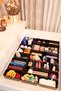 Glossy Black (Piano Black) 24 Piece Makeup Jewelry Clasp Organizer Hard Plastic Organizer