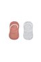 Gray Dusty Rose Biorganic Girl's Ballerina Socks Set of 2 - 68455