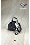 Stylish Bag with Gold Details + Gift Scarf