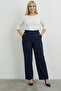 Women's Plus Size High Waist Plus Size Greenish Stretch Fabric Comfort Fabric Pants - 2