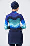 Wrap Skirt Detailed Hijab Swimsuit - 8