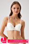 Women's Ecru 6200 Madrid Underwire Non-Supported Lace Bra (Tak - Output)