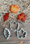 7-Piece Tropical / Autumn Leaf Cookie and Sugar Dough Mold / Leaves Cutter - 3