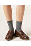 Women's Dark Gray Cotton Toe-Toe Seamless Elastic-Free Cotton Socks