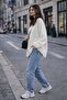 Women's Oversized Relaxed Fit Sweatshirt - 2