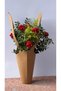 1000 Pieces Kraft Luxury Paper Bag S Cobalt for Kokina Flowers, Bouquet Flower Carrying Bag