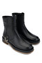 Women's Genuine Leather Black Leather Casual Boots - 2