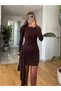 Brown Sandy Tailed Mini Dress - 0533 - 4
