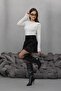 Women's Lace Detailed Shorts Mini Tulle Skirt Nsa-58009 - 3