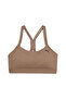 Womens 4keeps Studio Ultrabare Strappy Training Bra Sports Tank Top - Brown - 4