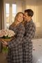 Valentine's Day Concept Women's and Men's 2-Piece Robe Set, Special for Couples