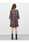 Rochie de damă neagră cu model - 4