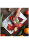 Glass Cutting Board and Serving Bowl Christmas Winter New Year Patterned 30 X 40 cm - 3