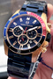Men's Wristwatch 5 Atm Water Resistant Navy Blue Color Full Steel Sge2012C1 - 4