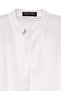 V NECK WHITE RAYON-LINEN SHIRT - 4
