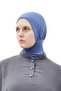 Women's Hijab Practical Neck Collar Hijab - Sportsman Bonnet - Light Jeans - 6