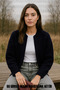 Dark Blue Women's Zippered Crew Neck Plain Knitwear Cardigan Winter-Seasonal Lycra Flexible Fabric Standard - 2