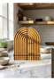 Wood Carved Half Rainbow Decorative Wooden Tray Presentation Tray Presentation Bathroom Tray - 3