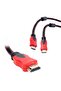 كابل PM-8800 بطول 3 أمتار عالي السرعة 1.4 فولت HDMI 1080P-4K-3D غلاف خارجي مضفر متين - 4