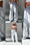 Seasonal Baggy Plus Size Extra Wide Leg Elasticated Non-See-Through Fabric Cotton Oversize Tracksuit - 7
