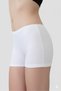 Women's 3-Pack Cotton Stretchy Boxer Briefs Set - Black - White - Beige Colored - 5