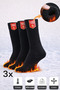 6-Piece Fleece Winter Set – 3 Pairs of Thick Winter Socks, 1 Beanie, 1 Neck Gaiter, 1 Pair of Gloves, Thermal - 4