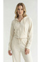 New Season Women's Sporty Stylish Zippered Thessaloniki Fabric Top and Bottom Tracksuit Set 0058