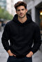 Hooded and Kangaroo Pocket 3 Thread Raised Sweatshirt - 2