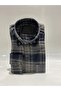 Comfortable Cut Striped Checked Winter Men's Dad Shirt - 2