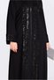 Gupture Detailled Sequin Embroidered Ferace 8270 - 4