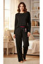 Women's Velvet Pipe Leg Comfortable Cut Sleepwear Bottom