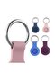 Protective A010 Silicone Case with Keychain for Airtag Black - 3