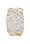 Yellow Animal Patterned Unisex Bodysuit - Ribbed Strap - 3