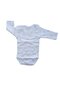 Long Sleeve White Animal Patterned Bodysuit - 5