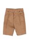 Boy's White Blue Brown Patterned Shirt with Bow Tie Strap Short Sleeve 3-Piece Suit - 8